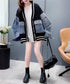 Denim patchwork cardigan